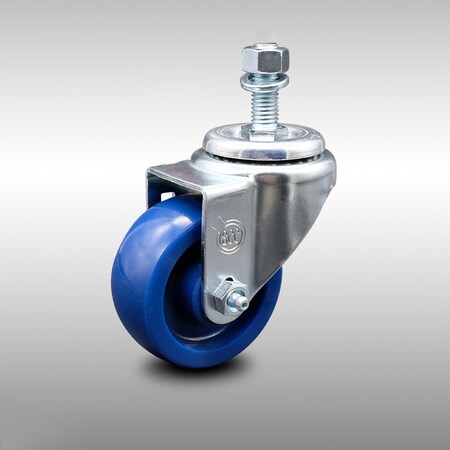 Service Caster 3.5 Inch SS Solid Polyurethane Wheel Swivel 1/2 Inch Threaded Stem Caster SCC SCC-SSTS20S3514-SPUS-121315